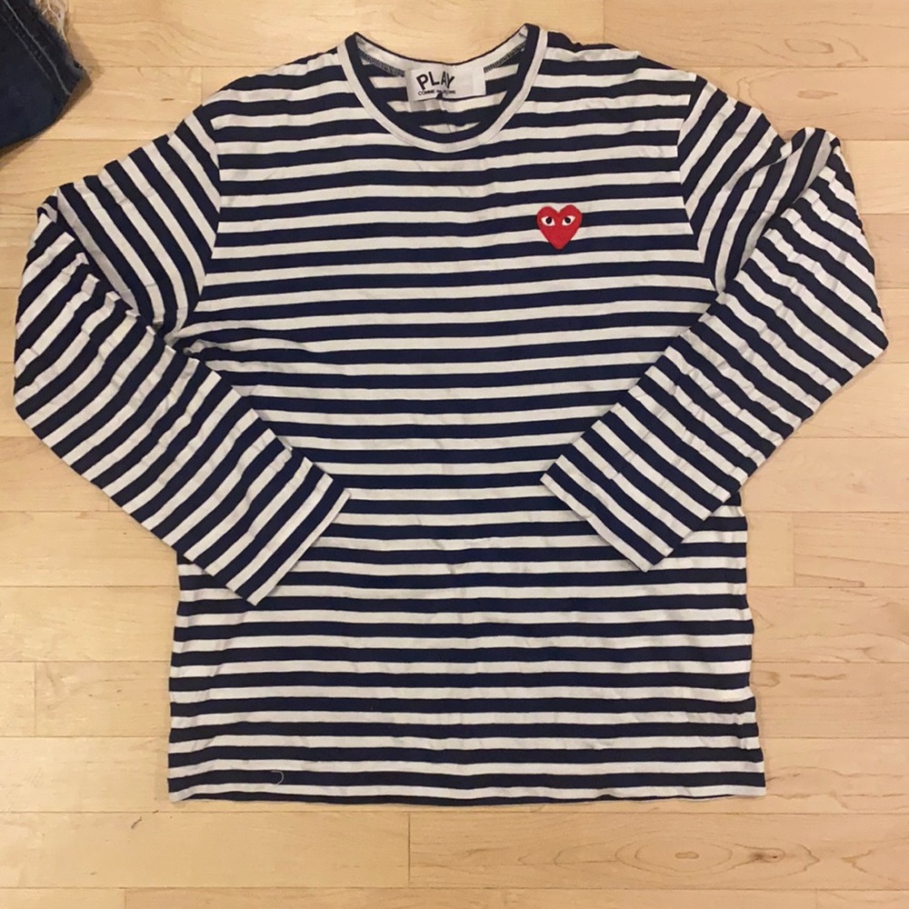 Comme does garçon striped shirt